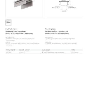 Profil LED 3035-MOS - 0,06m