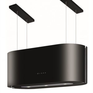 MAAN SANTINA BLACK 80 CM - okap wyspowy