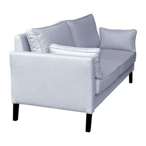 Sofa 3-osobowa tapicerowana jasnoszara Holly