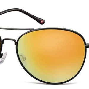 Czarne Aviatory okulary lustrzanki MS95B