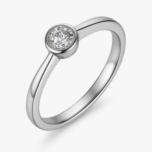 Biżuteria DIAMONFIRE 6118101582160. Pierścionek, Kolor szary. Kobieta.
