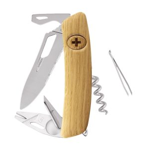 Swiza SH03TR-TT TICK TOOL AM WAVY EDGE Wood Oak (KST.0076.6330)