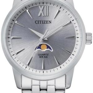 Męski Zegarek Citizen Quartz AK5000-54A – Klasyka z Fazami Księżyca