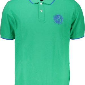 ZIELONA MĘSKA KOSZULKA POLO Z KRÓTKIM RĘKAWEM NORTH SAILS