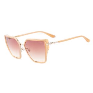 Okulary GUESS GU00146-5957F. Okulary przeciwsłoneczne, Kolor beżowy. Kobieta.