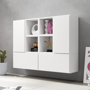 Komoda modułowa wysoka biała mat 150 cm Rock 19