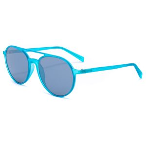 Okulary ITALIA INDEPENDENT 0038-027-000. Okulary przeciwsłoneczne, Kolor niebieski. Unisex.
