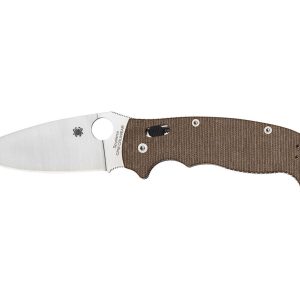 Spyderco MANIX 2 XL BROWN CANVAS MICARTA CPM CRUWEAR C95MPCW2