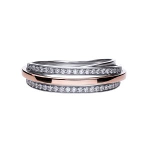 Biżuteria DIAMONFIRE 6119901082160. Pierścionek, Kolor szary. Kobieta.