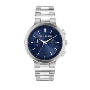 Zegarek TRUSSARDI R2453164004. Kwarcowy, Kolor niebieski. Mężczyzna.