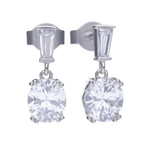 Biżuteria DIAMONFIRE 6220621082. Kolczyki, Kolor szary. Kobieta.
