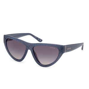 Okulary GUESS GU00151-5784B. Okulary przeciwsłoneczne, Kolor niebieski. Kobieta.