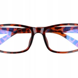 Prostokątne a'la Nerdy zerówki z Antyrefleksem okulary z filtrem ST1202A