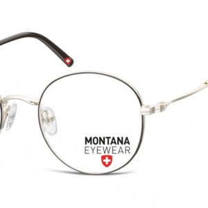 Lenonki okulary Oprawki optyczne MM598 czarno-srebrne