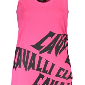 CAVALLI CLASS DAMSKI RÓŻOWY TANK TOP