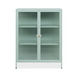 Witryna dwudrzwiowa miętowa mat 80 x 102 cm Milton