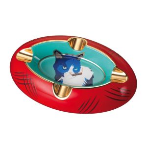 Siglo ASHTRAY GRUMPY CAT BLUE/RED