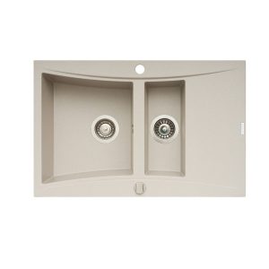 Pyramis Zlew. SOFTLINE (79x51) 1 1/2B 1D beż - piaskowy