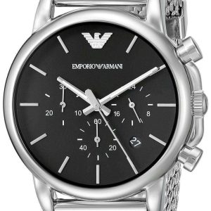 Zegarek ARMANI AR1811. Kwarcowy, Kolor czarny. Mężczyzna.