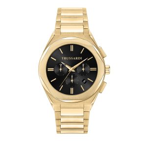Zegarek TRUSSARDI R2453156001. Kwarcowy, Kolor czarny. Mężczyzna.
