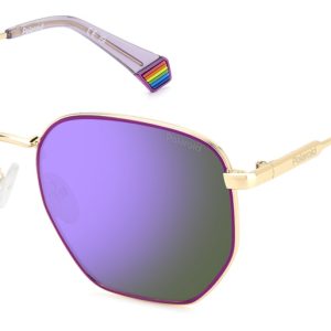 Okulary POLAROID PLD6214SXS9E. Okulary przeciwsłoneczne, Kolor złoty. Unisex.