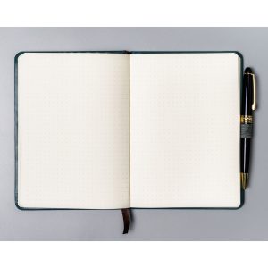 Zielony notes w formacie B6 zadrukowany w kropki - Peterson