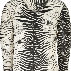 BIAŁA BLUZA MĘSKA Z ZAMKIEM KLASY CAVALLI