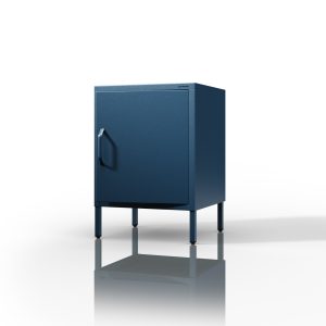 Szafka nocna metalowa granatowa Modern MIA, 424 x 595 x 400 mm