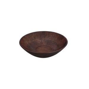RITUALI DOMESTICI PERSEO Zestaw 2 drewnianych mis dekoracyjnych 24.5 x 6.5 cm