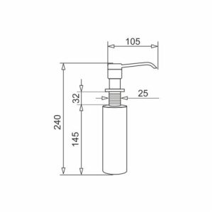 Pyramis Dozownik DP-01 chrom