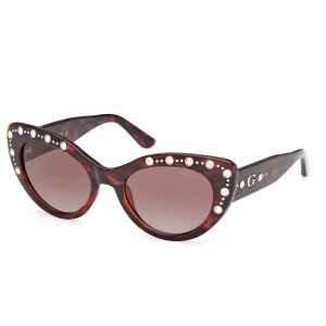 Okulary GUESS GU00163-5452F. Okulary przeciwsłoneczne, Kolor brązowy. Kobieta.