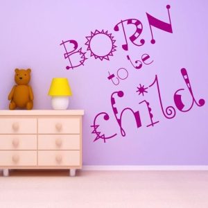Born to be child 1708 naklejka samoprzylepna