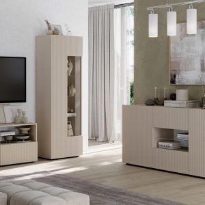 Witryna jednodrzwiowa kaszmir mat 60 x 187 cm Corda