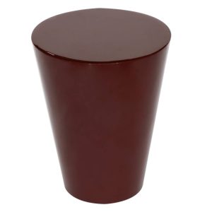 Stolik boczny Eclipso, 40 cm, bordowo-brązowy, glossy