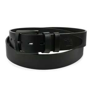 Beltimore skórzany licowy pasek męski czarny premium E17 : Rozmiar pasków - r.120-135 cm
