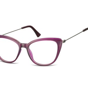 Oprawki korekcyjne okulary Kocie Oczy zerówki damskie CP121C fioletowe