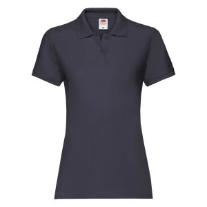 Koszulka Damska Polo Premium Fruit Of The Loom - Ciemny Granatowy