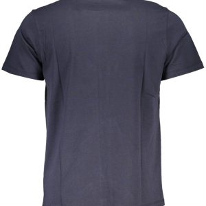 GIAN MARCO VENTURI T-SHIRT MĘSKI Z KRÓTKIM RĘKAWEM NIEBIESKI