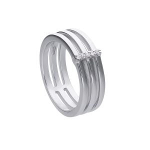 Biżuteria DIAMONFIRE 6121061082165. Pierścionek, Kolor szary. Kobieta.