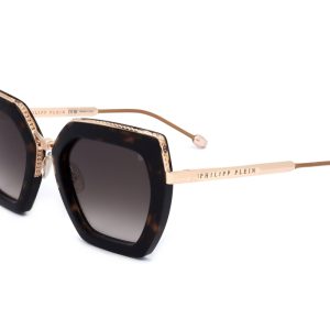 Okulary PHILIPP PLEIN SPP097S-0722. Okulary przeciwsłoneczne, Kolor złoty. Kobieta.