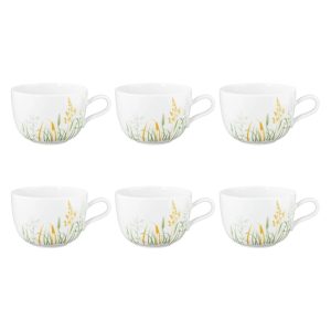 SELTMANN MEADOW GRASSES GREEN Zestaw 6 filiżanek do kawy 380 ml