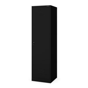 Metalowa szafa gospodarcza AGNES, 500 x 1850 500 mm, czarna