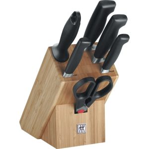 ZWILLING FOUR STAR Zestaw 4 noży w bloku bambusowym