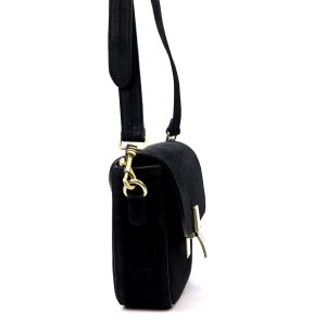 Zamszowa Elegancka zgrabna damska listonoszka przez ramię z kieszenią Luka