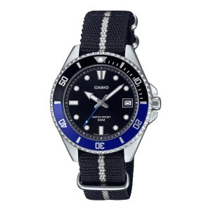 Zegarek CASIO MDV10C1A2VEF. Kwarcowy, Kolor czarny. Mężczyzna.