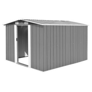 Domek narzędziowy metalowy 257x298 cm 7,7 m² szary