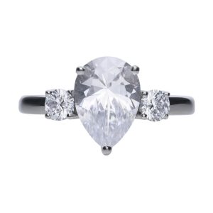 Biżuteria DIAMONFIRE 6115151082165. Pierścionek, Kolor szary. Kobieta.