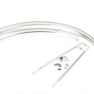 Błotnik 28 TR 45 srebrny plast. L-680/1185 + wsporniki - Oficjalny Sklep Romet