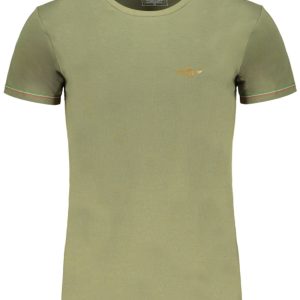 T-SHIRT MĘSKI Z KRÓTKIM RĘKAWEM ERONAUTICA MILITARE ZIELONY