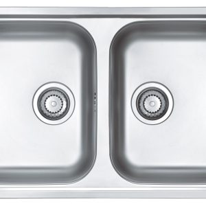 Armatura Kuchnia Zlewozmywaki Zlewozmywaki stalowe 2 komory